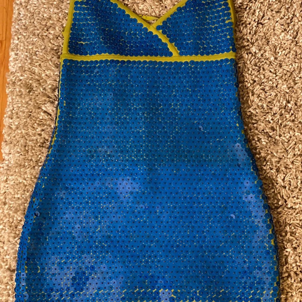 Blue Sequin Dress